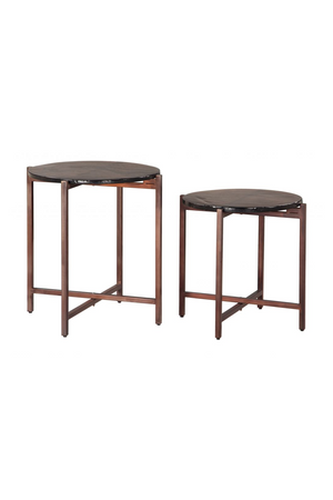 Black Cast Glass Coffee Tabled (2) | OROA Modern Gema | Oroa.com