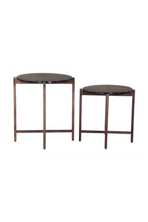 Black Cast Glass Coffee Tabled (2) | OROA Modern Gema | Oroa.com