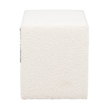 White Fabric 1-Drawer Nightstand | OROA Modern Barris | Oroa.com