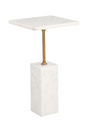 Square White Marble Side Table | OROA Modern Naht | OROA.com
