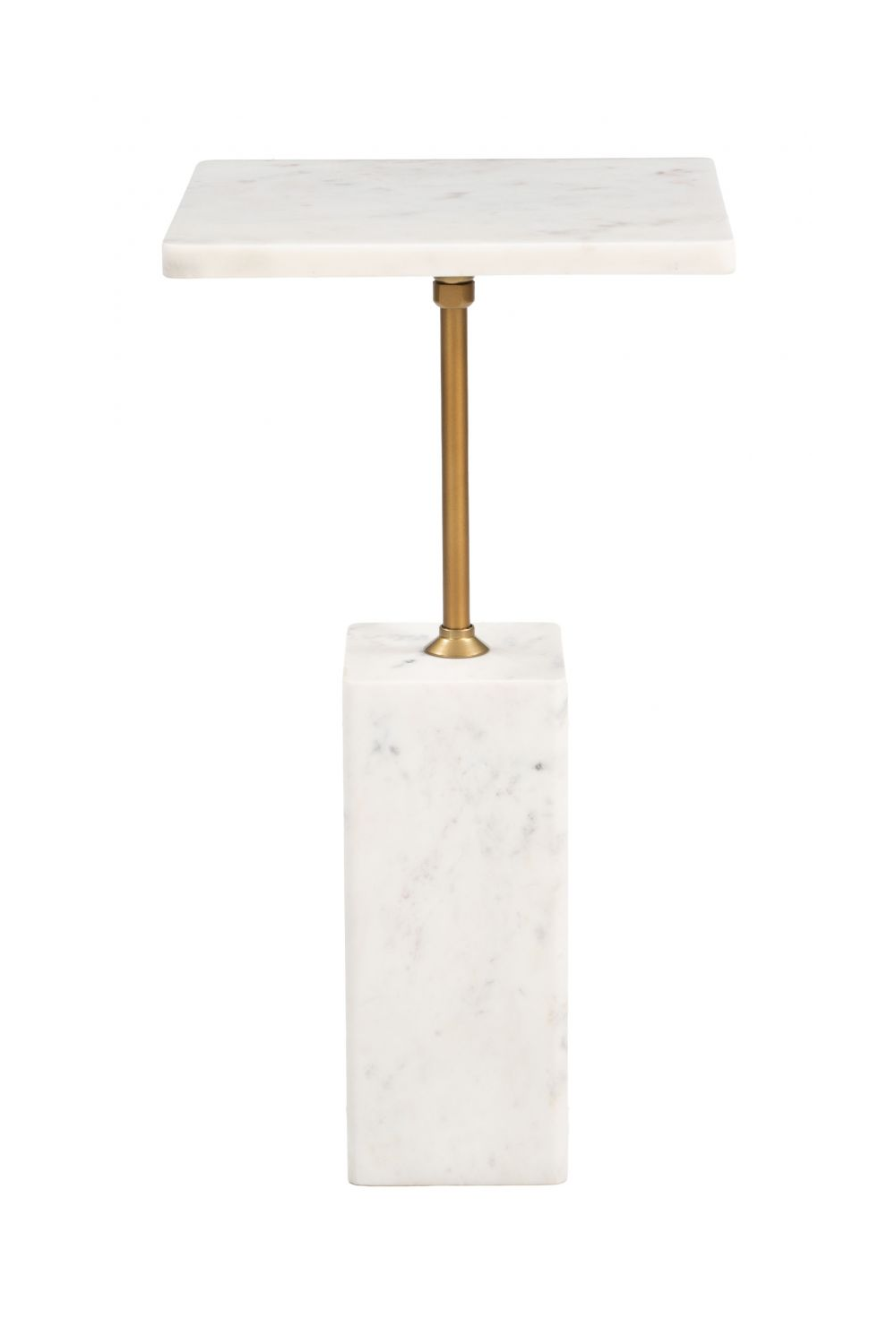 Square White Marble Side Table | OROA Modern Naht | OROA.com
