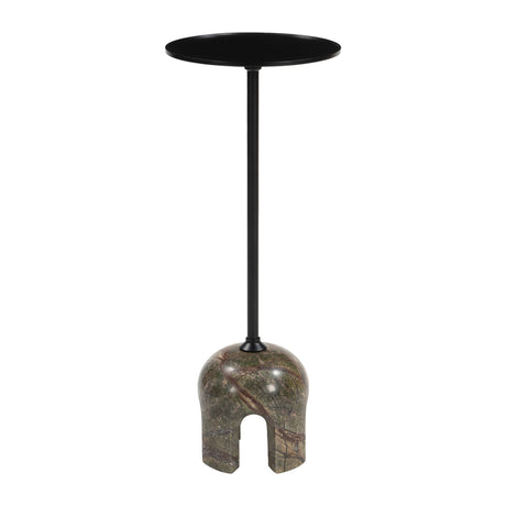 Black Iron Side Table – Kask – angled view