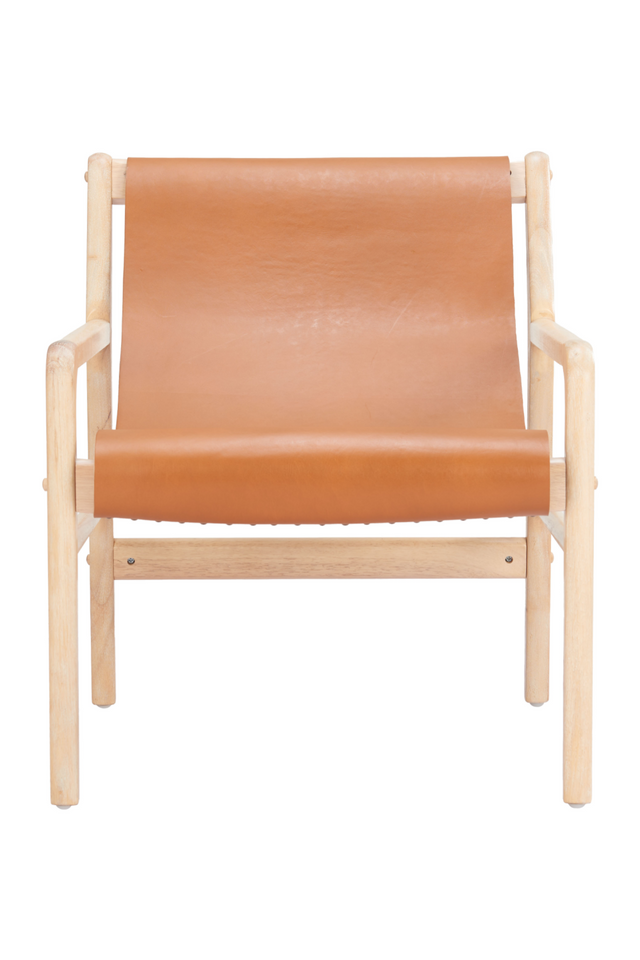 Tan Leather Accent Chair | OROA Modern Doek | Oroa.com
