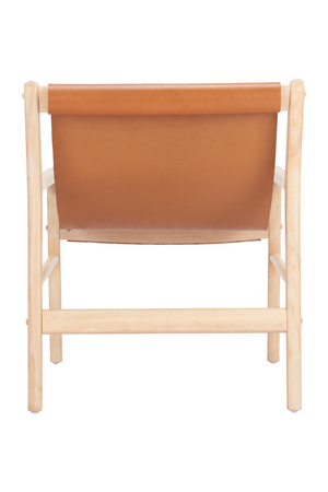 Tan Leather Accent Chair | OROA Modern Doek | Oroa.com