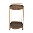 Walnut Veneer Bar Cart | OROA Modern Stela | Oroa.com