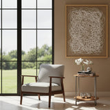 Burl Veneer 2-Layer Side Table | OROA Modern Adna