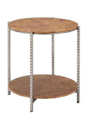 Burl Veneer 2-Layer Side Table | OROA Modern Adna | Oroa.com