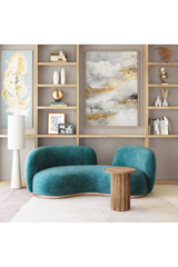 Burl Veneer Round Side Table | OROA Modern Afinato | Oroa.com
