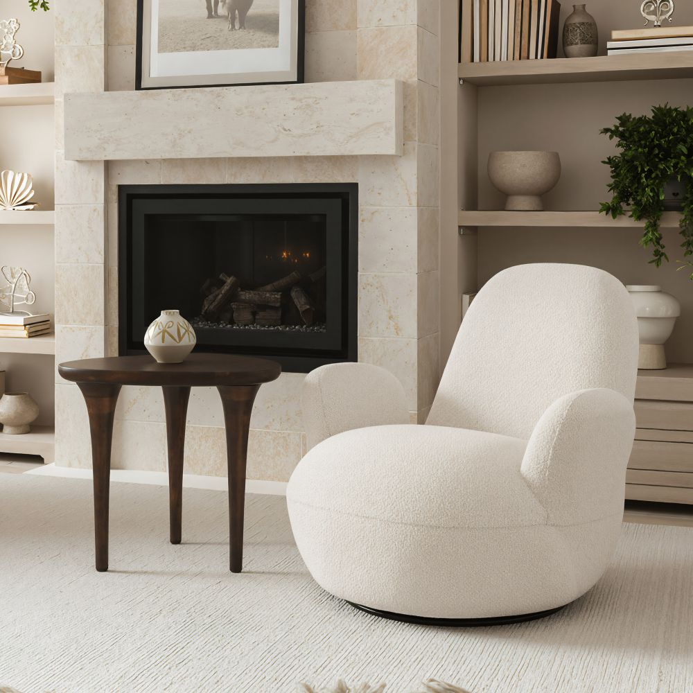 Walnut Finished Side Table | OROA Modern Spiker