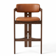 Wood Framed Brown Bar Stool | OROA Modern Shaili | Oroa.com