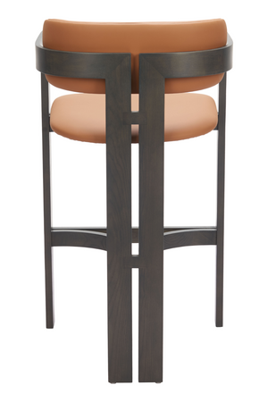 Wood Framed Brown Bar Stool | OROA Modern Shaili | Oroa.com