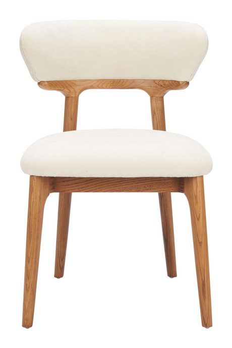Wood Framed White Dining Chairs (2) | OROA Modern Cedar | Oroa.com