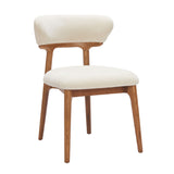 Wood Framed White Dining Chairs (2) | OROA Modern Cedar | Oroa.com