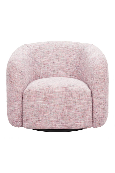 Pink Tweed Swivel Chair | OROA Modern Refine | Oroa.com