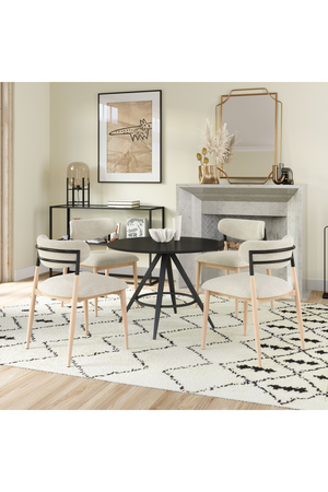Gray Fabric Armless Dining Chairs (2) | OROA Modern Equinox | Oroa.com