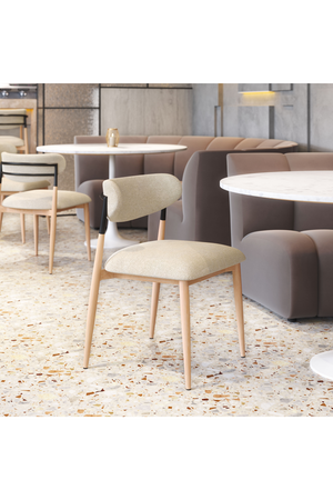 Gray Fabric Armless Dining Chairs (2) | OROA Modern Equinox | Oroa.com