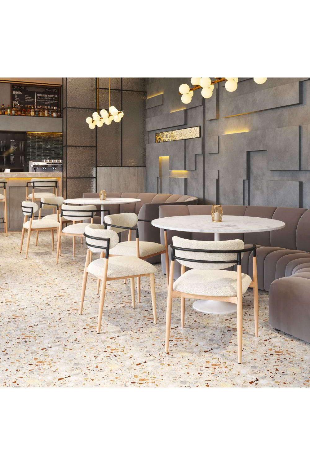 Gray Fabric Modern Dining Chair | OROA Modern Equinox | Oroa.com