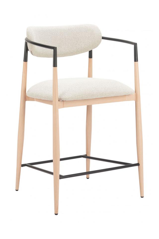 Gray Fabric Modern Counter Stool | OROA Modern Equinox | Oroa.com