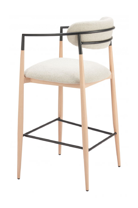 Gray Fabric Modern Bar Stool | OROA Modern Equinoxn | Oroa.com