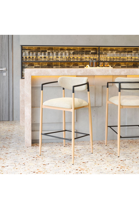 Gray Fabric Modern Bar Stool | OROA Modern Equinoxn | Oroa.com