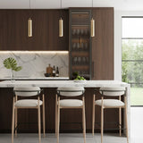 Gray Fabric Modern Bar Stool | OROA Modern Equinoxn | Oroa.com