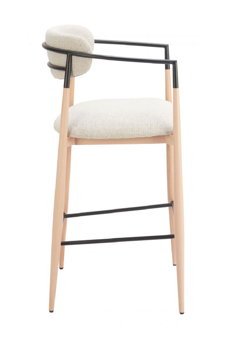 Gray Fabric Modern Bar Stool | OROA Modern Equinoxn | Oroa.com