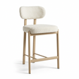 Gray Textured Weave Counter Stools (2) | OROA Modern Aurea | Oroa.com