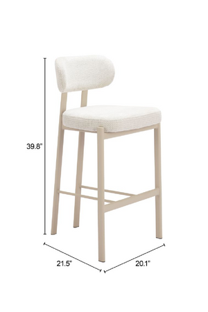 Gray Textured Weave Bar Stools (2) | OROA Modern Auream | Oroa.com