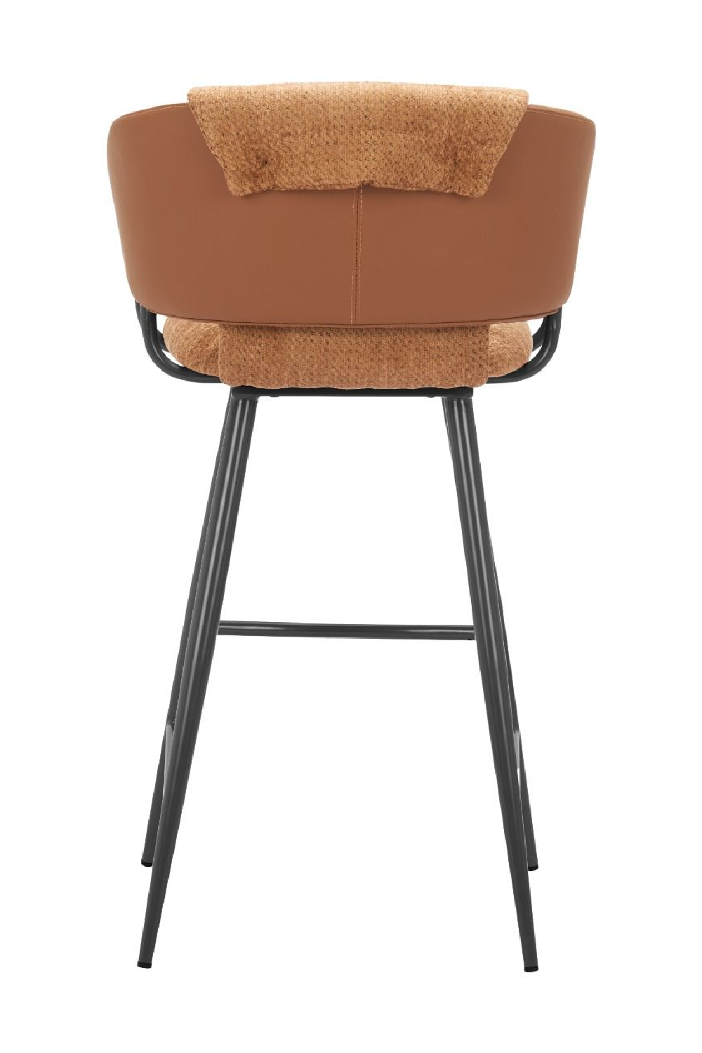 Brown Leather Bar Stools (2) | OROA Modern Juno | Oroa.com