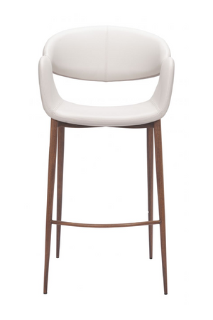 Beige Cut-Out Back Bar Stool | OROA Modern Limay | Oroa.com