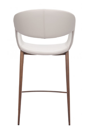 Beige Cut-Out Back Counter Stool | OROA Modern Limay | Oroa.com