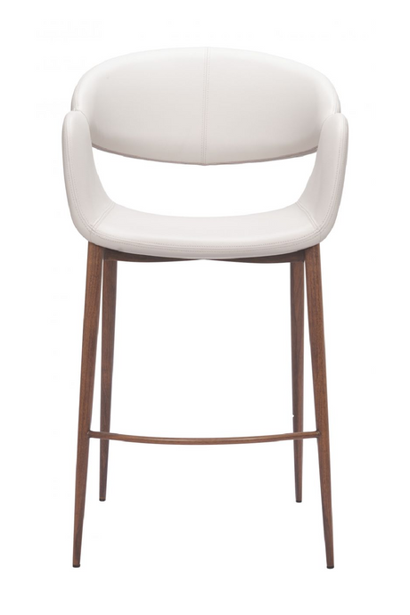 Beige Cut-Out Back Counter Stool | OROA Modern Limay | Oroa.com