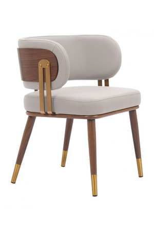 Beige Leather Dining Chair | OROA Modern Brew | Oroa.com