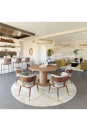 Beige Leather Dining Chair | OROA Modern Brew | Oroa.com