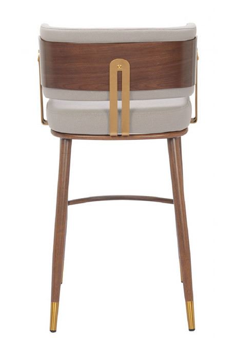 Beige Leather Bar Stool | OROA Modern Brew | Oroa.com