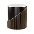 Marble Top Side Table – Tova – angled view