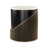 Marble Top Side Table – Tova – angled view