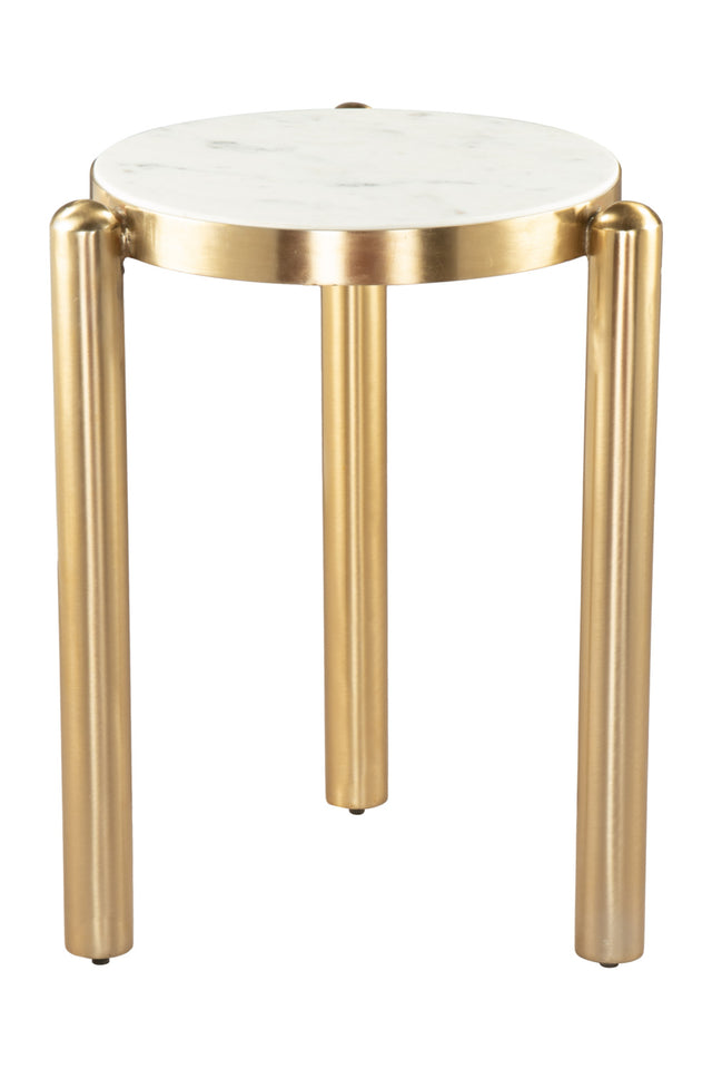 White & Gold Side Table | OROA Modern Noan | Oroa.com
