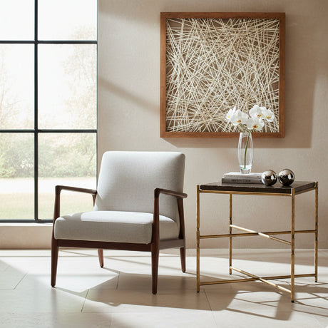 Black Glass Top Side Table | OROA Modern Kove