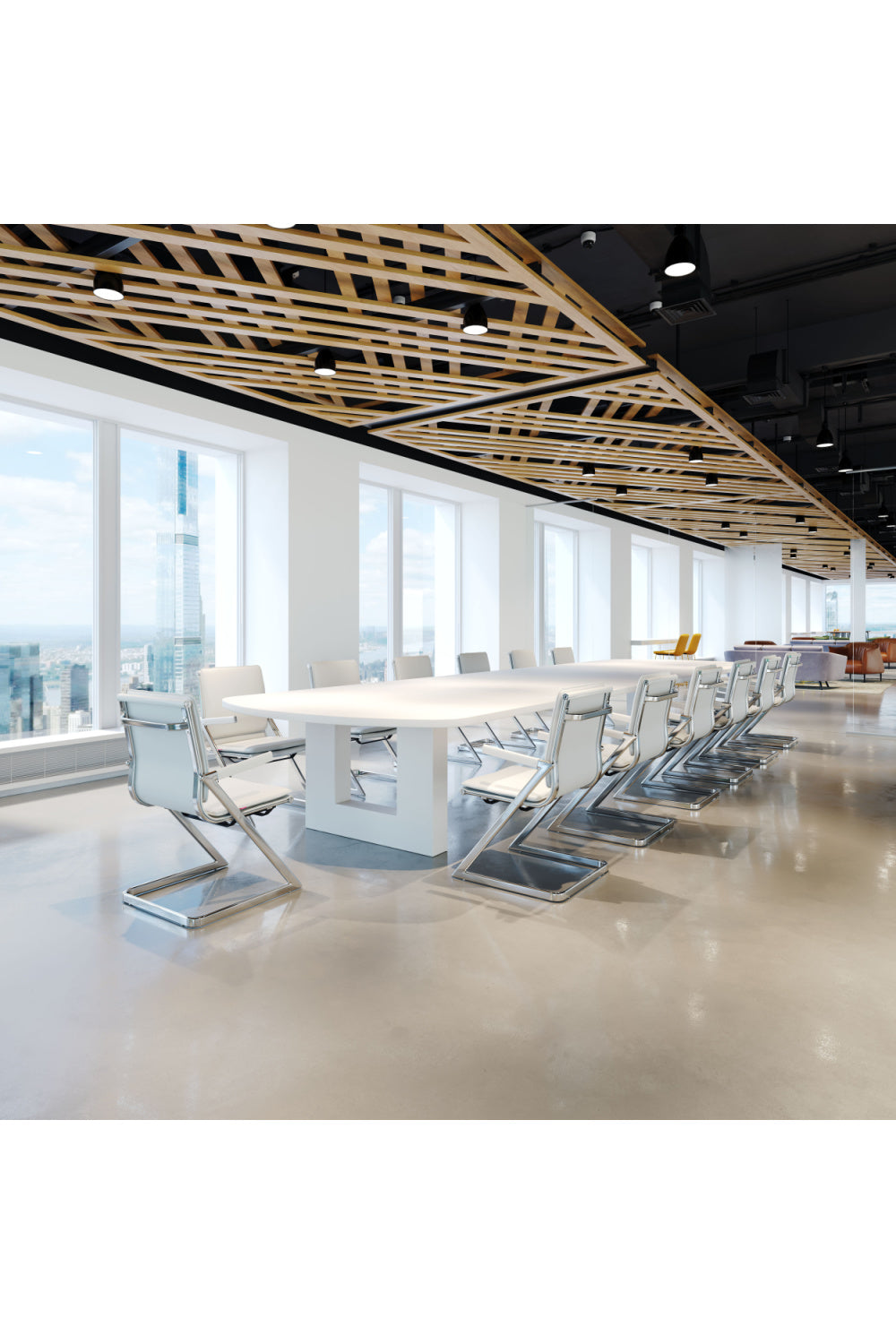 Polished Steel Office Chairs (2) | OROA Modern Plus | Oroa.com