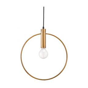 Brass Ring Pendant Lamp – Irenza – front view