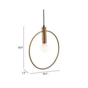 Brass Ring Pendant Lamp | OROA Modern Irenza