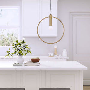 Brass Ring Pendant Lamp | OROA Modern Irenza
