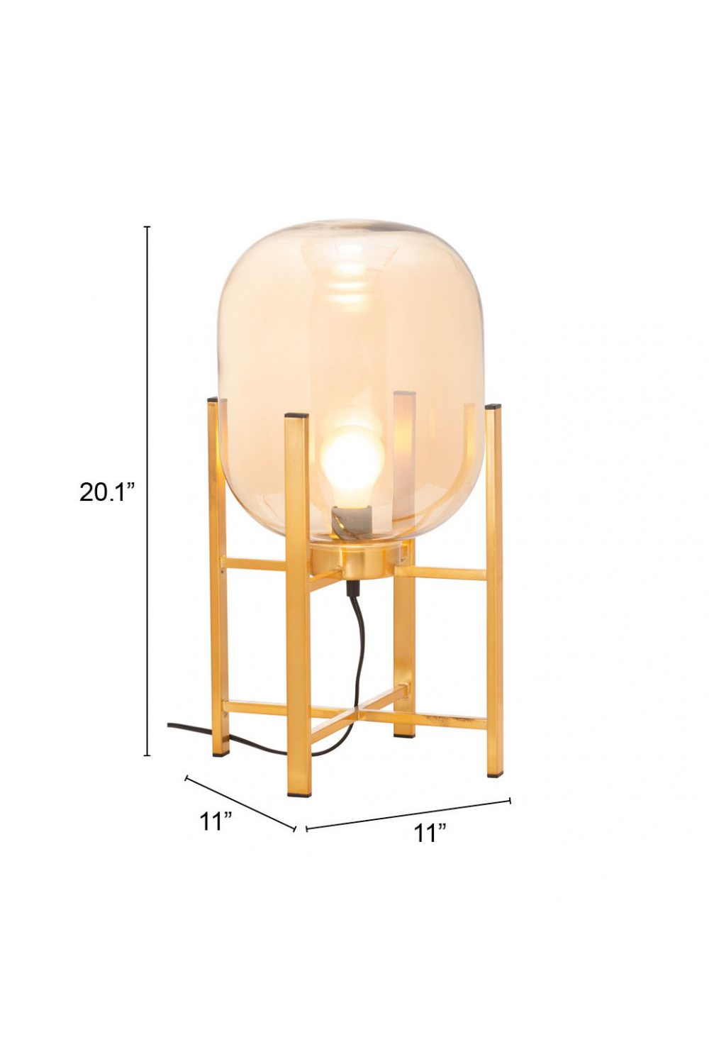 Tinted Glass Table Lamp | OROA Modern Wonderwall | Oroa.com