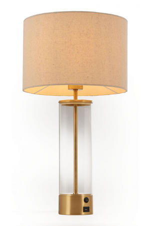 Beige Drum Shade Table Lamp | OROA Modern Boreal | Oroa.com
