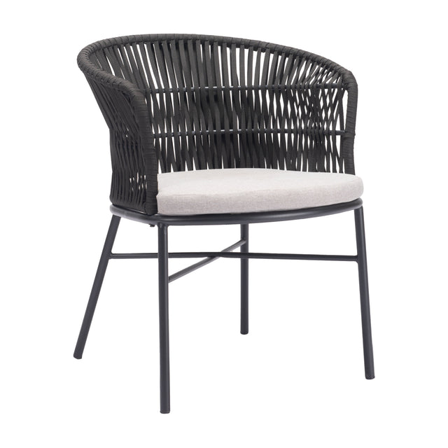 Contemporary Black Outdoor Dining Chairs (2) | OROA Modern | Oroa.com