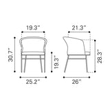 Contemporary Black Outdoor Dining Chairs (2) | OROA Modern | Oroa.com