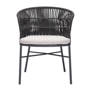   Contemporary Black Outdoor Dining Chairs (2) | Oroa.com