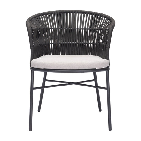 Contemporary Black Outdoor Dining Chairs (2) | OROA Modern | Oroa.com