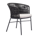Contemporary Black Outdoor Dining Chairs (2) | OROA Modern | Oroa.com